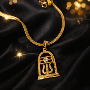 Chain with Shiva Trishul Pendant – Divine Gold Plated Elegance [PID:22]