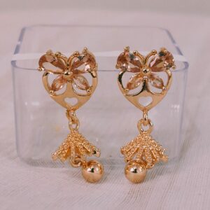 Fancy New Trending Rose Gold Earrings – For Girls & Women [PID:1]