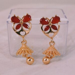 Fancy New Trending Rose Gold Earrings – For Girls & Women [PID:12]