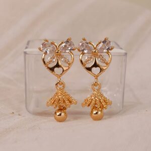 Fancy New Trending Rose Gold Earrings – For Girls & Women [PID:5]